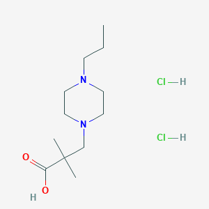 2,2-Dimethyl-3-(4-propylpiperazin-1-yl)-propionic acid dihydrochloride