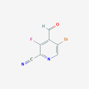 5-Bromo-3-fluoro-4-formylpyridine-2-carbonitrile