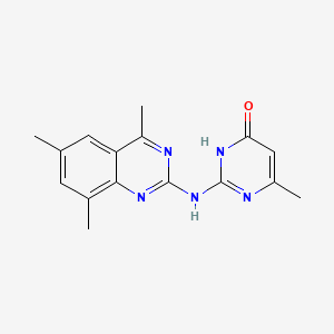 6-methyl-2-[(4,6,8-trimethylquinazolin-2-yl)amino]pyrimidin-4(3H)-one