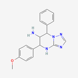 5-(4-Methoxyphenyl)-7-phenyl-4,5,6,7-tetrahydro[1,2,4]triazolo[1,5-a]pyrimidin-6-amine