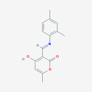 3-[(2,4-dimethylanilino)methylene]-6-methyl-2H-pyran-2,4(3H)-dione