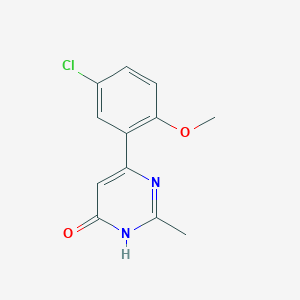 6-(5-Chloro-2-methoxyphenyl)-2-methylpyrimidin-4-ol