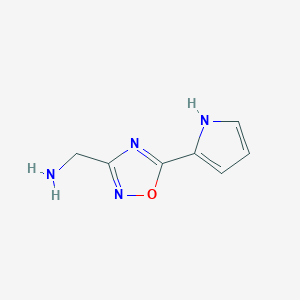 (5-(1H-pyrrol-2-yl)-1,2,4-oxadiazol-3-yl)methanamine