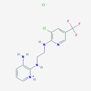 2-[(2-{[3-Chloro-5-(trifluoromethyl)-2-pyridinyl]amino}ethyl)amino]-3-pyridinaminium chloride