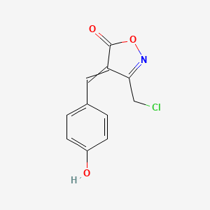 3-(chloromethyl)-4-[(4-hydroxyphenyl)methylidene]-4,5-dihydro-1,2-oxazol-5-one