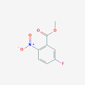 molecular formula C8H6FNO4 B014937 Methyl 5-fluoro-2-nitrobenzoate CAS No. 393-85-1