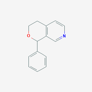 molecular formula C14H13NO B149370 1-Phenyl-3,4-dihydro-1H-pyrano[3,4-c]pyridine CAS No. 126474-03-1