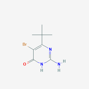 molecular formula C8H12BrN3O B1493712 2-amino-5-bromo-6-(tert-butyl)pyrimidin-4(3H)-one CAS No. 1543143-88-9