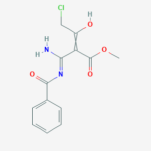 methyl (2Z)-3-amino-3-(benzoylamino)-2-(chloroacetyl)acrylate