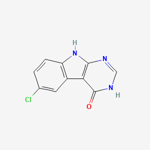 6-Chloro-3H-pyrimido[4,5-B]indol-4(9H)-one