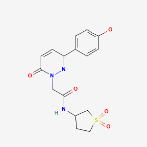 molecular formula C17H19N3O5S B14937182 N-(1,1-dioxidotetrahydrothiophen-3-yl)-2-[3-(4-methoxyphenyl)-6-oxopyridazin-1(6H)-yl]acetamide 