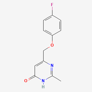6-((4-Fluorophenoxy)methyl)-2-methylpyrimidin-4-ol