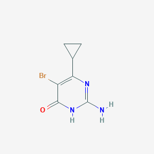 2-amino-5-bromo-6-cyclopropylpyrimidin-4(3H)-one