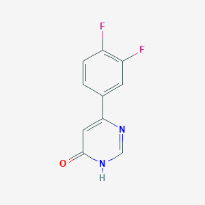 molecular formula C10H6F2N2O B1493730 6-(3,4-Difluorophenyl)pyrimidin-4-ol CAS No. 1702204-36-1