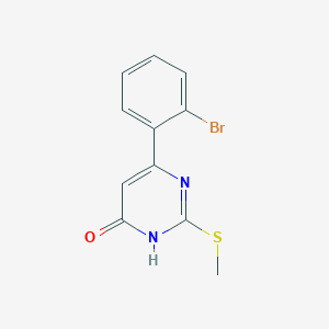 molecular formula C11H9BrN2OS B1493732 6-(2-bromophenyl)-2-(methylthio)pyrimidin-4(3H)-one CAS No. 2090293-61-9