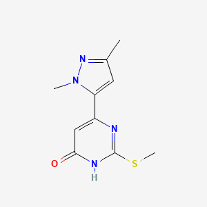 6-(1,3-dimethyl-1H-pyrazol-5-yl)-2-(methylthio)pyrimidin-4(3H)-one