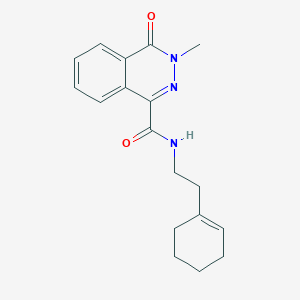 molecular formula C18H21N3O2 B14937357 N-[2-(1-cyclohexenyl)ethyl]-3-methyl-4-oxo-3,4-dihydro-1-phthalazinecarboxamide 