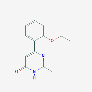 molecular formula C13H14N2O2 B1493738 6-(2-Ethoxyphenyl)-2-methylpyrimidin-4-ol CAS No. 1988435-68-2