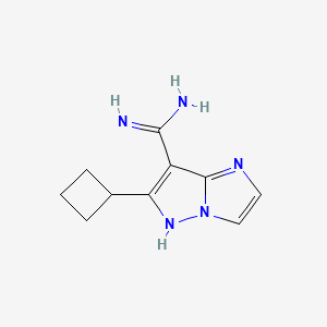 6-cyclobutyl-1H-imidazo[1,2-b]pyrazole-7-carboximidamide