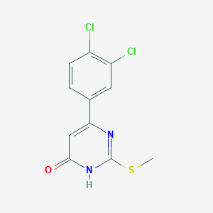 6-(3,4-dichlorophenyl)-2-(methylthio)pyrimidin-4(3H)-one