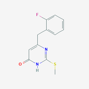 6-(2-fluorobenzyl)-2-(methylthio)pyrimidin-4(3H)-one