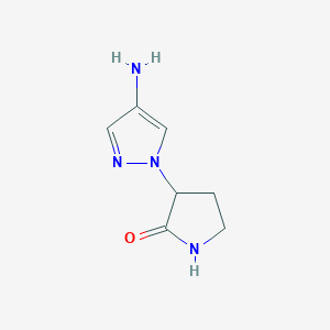 3-(4-amino-1H-pyrazol-1-yl)pyrrolidin-2-one