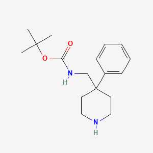 (4-Phenyl-piperidin-4-ylmethyl)-carbamic acid tert-butyl ester