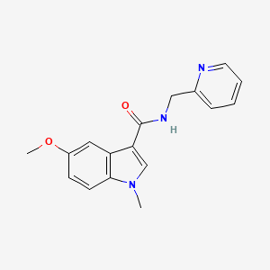 molecular formula C17H17N3O2 B14937577 5-methoxy-1-methyl-N-(2-pyridylmethyl)-1H-indole-3-carboxamide 