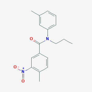 molecular formula C18H20N2O3 B14937580 4-methyl-N-(3-methylphenyl)-3-nitro-N-propylbenzamide 