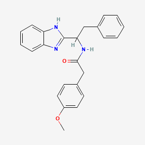 molecular formula C24H23N3O2 B14937789 N-[1-(1H-benzimidazol-2-yl)-2-phenylethyl]-2-(4-methoxyphenyl)acetamide 