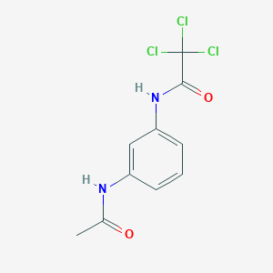 molecular formula C10H9Cl3N2O2 B14937807 N-[3-(acetylamino)phenyl]-2,2,2-trichloroacetamide 