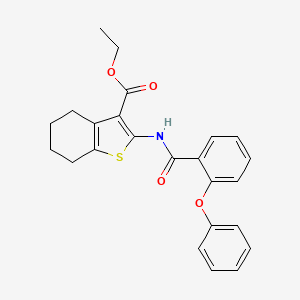molecular formula C24H23NO4S B14937922 Ethyl 2-[(2-phenoxybenzoyl)amino]-4,5,6,7-tetrahydro-1-benzothiophene-3-carboxylate 