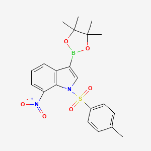 B1493794 7-Nitro-3-(4,4,5,5-tetramethyl-1,3,2-dioxaborolan-2-yl)-1-tosyl-1H-indole CAS No. 2091135-03-2