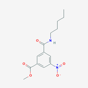 molecular formula C14H18N2O5 B14938026 Methyl 3-nitro-5-(pentylcarbamoyl)benzoate 