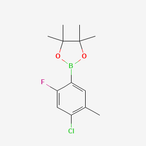 molecular formula C13H17BClFO2 B1493809 2-(4-Chloro-2-fluoro-5-methylphenyl)-4,4,5,5-tetramethyl-1,3,2-dioxaborolane CAS No. 1126320-27-1