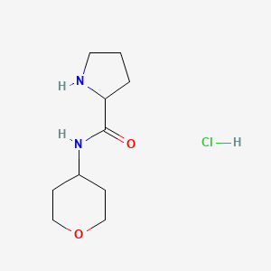 N-Tetrahydro-2H-pyran-4-yl-2-pyrrolidinecarboxamide hydrochloride
