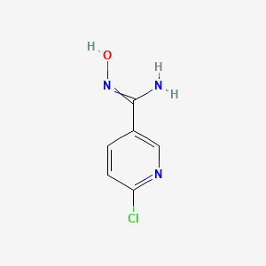 molecular formula C6H6ClN3O B1493821 6-chloro-N'-hydroxypyridine-3-carboximidamide CAS No. 468068-39-5