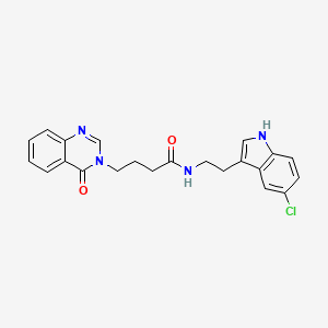 molecular formula C22H21ClN4O2 B14938241 N-[2-(5-chloro-1H-indol-3-yl)ethyl]-4-(4-oxoquinazolin-3(4H)-yl)butanamide 