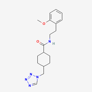 molecular formula C18H25N5O2 B14938272 trans-N-[2-(2-methoxyphenyl)ethyl]-4-(1H-tetrazol-1-ylmethyl)cyclohexanecarboxamide 