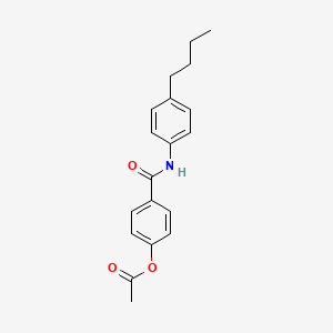 molecular formula C19H21NO3 B14938487 4-[(4-Butylphenyl)carbamoyl]phenyl acetate 