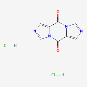 molecular formula C8H6Cl2N4O2 B1493862 1,5,7,11-tetrazatricyclo[7.3.0.03,7]dodeca-3,5,9,11-tetraene-2,8-dione;dihydrochloride CAS No. 1215646-82-4