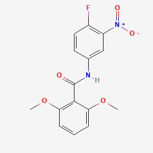 molecular formula C15H13FN2O5 B14938897 N-(4-fluoro-3-nitrophenyl)-2,6-dimethoxybenzamide 