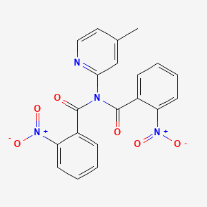 molecular formula C20H14N4O6 B14939349 N-(4-methylpyridin-2-yl)-2-nitro-N-[(2-nitrophenyl)carbonyl]benzamide 