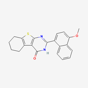molecular formula C21H18N2O2S B14939861 2-(4-Methoxynaphthalen-1-yl)-5,6,7,8-tetrahydro[1]benzothieno[2,3-d]pyrimidin-4-ol 