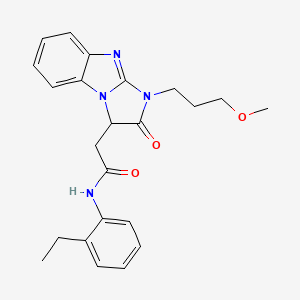 molecular formula C23H26N4O3 B14939898 N-(2-ethylphenyl)-2-[1-(3-methoxypropyl)-2-oxo-2,3-dihydro-1H-imidazo[1,2-a]benzimidazol-3-yl]acetamide 