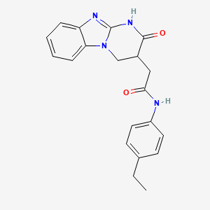 molecular formula C20H20N4O2 B14939905 N-(4-ethylphenyl)-2-(2-oxo-1,2,3,4-tetrahydropyrimido[1,2-a]benzimidazol-3-yl)acetamide 