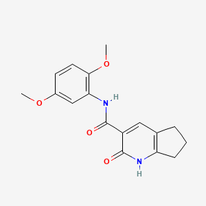 molecular formula C17H18N2O4 B14939921 N-(2,5-dimethoxyphenyl)-2-oxo-2,5,6,7-tetrahydro-1H-cyclopenta[b]pyridine-3-carboxamide 