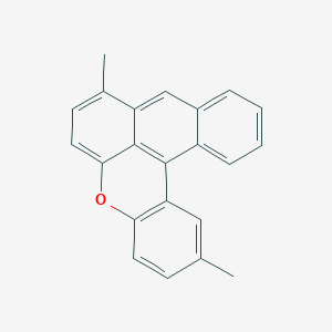 molecular formula C22H16O B149401 2,8-Dimethylnaphtho[3,2,1-kl]xanthene CAS No. 81-37-8