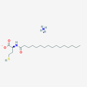 molecular formula C20H42N2O3S B1494100 Ammonium (S)-4-mercapto-2-palmitamidobutanoate CAS No. 474942-73-9