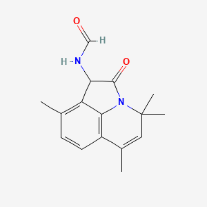 molecular formula C16H18N2O2 B14941160 N-(4,4,6,9-tetramethyl-2-oxo-1,2-dihydro-4H-pyrrolo[3,2,1-ij]quinolin-1-yl)formamide 